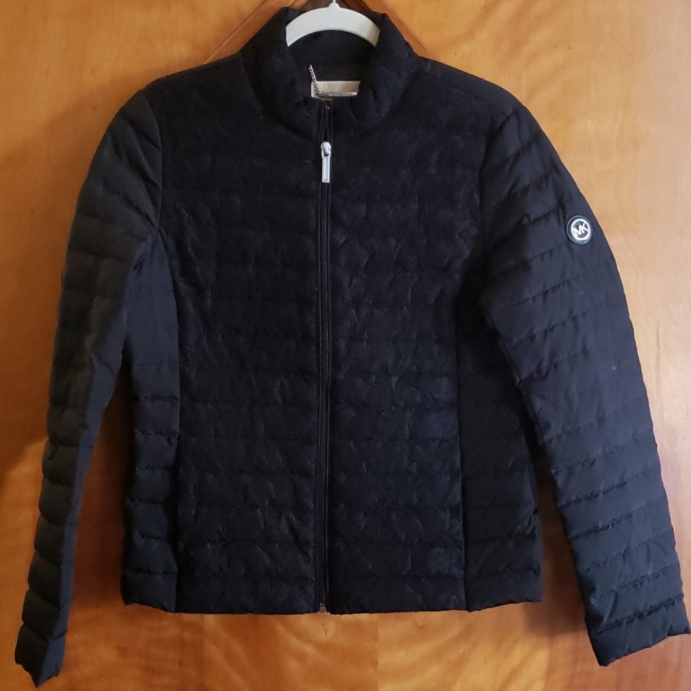 Michael Kors Puffer Coat with Lace Details